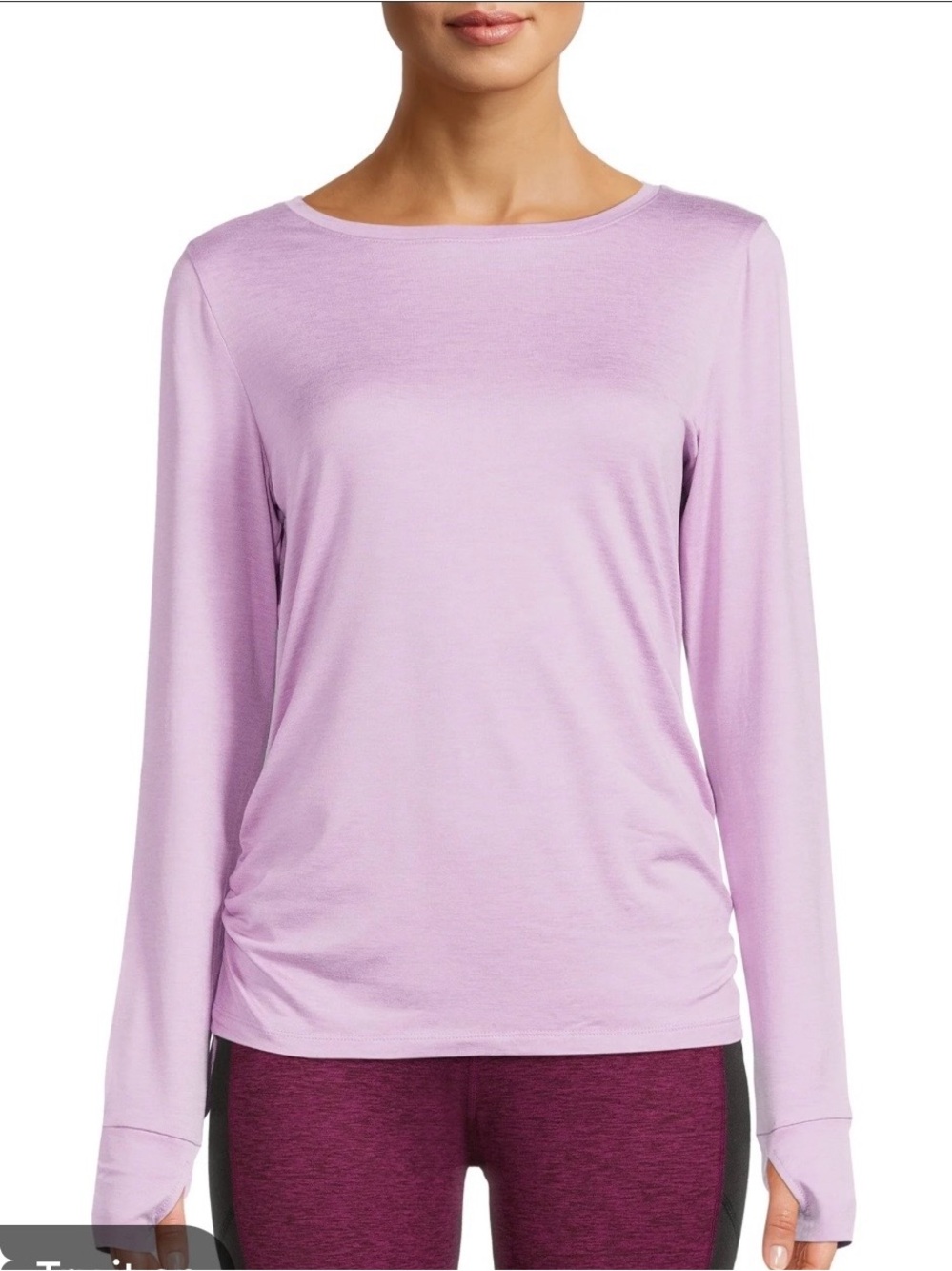 Avia Light Pink Long Sleeve Performance Tee